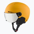 Detská lyžiarska prilba Alpina Zupo Visor Q-Lite burned/ yellow matt