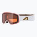 Lyžiarske okuliare Alpina Ladis Q white/ gold matt/ gold 5