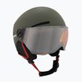Detská lyžiarska prilba Alpina Zupo Visor Q-Lite olive/ red matt