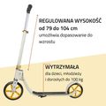 Skúter Hudora Bigwheel 215 béžový 14127 9
