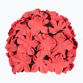 Dámska plavecká čiapka Fashy Flowers red/black