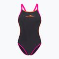 Dámske jednodielne plavky aquaFeel Training V-Back grey/smoke