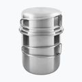 Súprava cestovného riadu Tatonka Handle Mug 600 ml steel