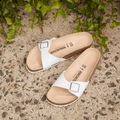 BIRKENSTOCK Madrid BF Úzke biele obuv 3