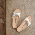 BIRKENSTOCK Madrid BF Úzke biele obuv 12