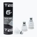 Talbot-Torro Tech 450 bedmintonové rakety, Premium Nylon 6 ks biela 469282