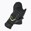 Detské lyžiarske rukavice LEKI WCR Team 3D Junior Mitt black/ ice lemon 2