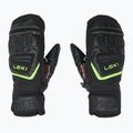 Detské lyžiarske rukavice LEKI WCR Team 3D Junior Mitt black/ ice lemon 4