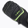 Detské lyžiarske rukavice LEKI WCR Team 3D Junior Mitt black/ ice lemon 5