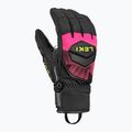 Lyžiarske rukavice LEKI WCR Core TR black/neon pink/neon yellow 2