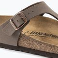 Šľapky BIRKENSTOCK Gizeh Birkibuc Narrow mocca 6