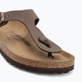 Šľapky BIRKENSTOCK Gizeh Birkibuc Narrow mocca 7