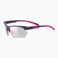UVEX Sportstyle 802 Small V fialovo ružové matné/dymové slnečné okuliare