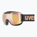 Lyžiarske okuliare UVEX Downhill 2 S black mat/mirror rose colorvision yellow 55//447/243 8