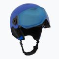 Detská lyžiarska prilba UVEX Rocket Visor Jr blue matt/mirror blue/smoke 9
