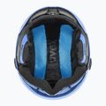 Detská lyžiarska prilba UVEX Rocket Visor Jr blue matt/mirror blue/smoke 5