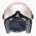 Detská lyžiarska prilba UVEX Rocket Visor Jr pink confetti matt/mirror silver/lasergold lite 3