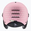 Detská lyžiarska prilba UVEX Rocket Visor Jr pink confetti matt/mirror silver/lasergold lite 4