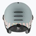Detská lyžiarska prilba UVEX Rocket Visor Jr rhino/blush matt/mirror silver/lasergold lite 3