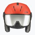 Lyžiarska prilba UVEX Instinct Visor čierno-červená 56/6/26/75 10