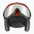 Lyžiarska prilba UVEX Instinct Visor čierno-červená 56/6/26/75 11