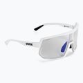 Cyklistické okuliare UVEX Sportstyle 235 V white mat/litemirror blue 53/3/031/8803
