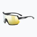 Cyklistické okuliare UVEX Sportstyle 235 P black mat/mirror yellow 53/3/032/2230 5