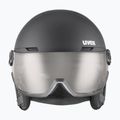 Lyžiarska prilba UVEX Wanted Visor Pro V black matt/variomatc smoke 7