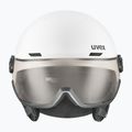 Lyžiarska prilba UVEX Wanted Visor Pro V white matt/variomatc smoke 7