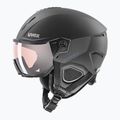 Lyžiarska prilba UVEX Instinct Visor PRO V black matt/silver/silver 3