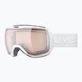 Lyžiarske okuliare UVEX Downhill 2100 V white matt/mirror silver clear