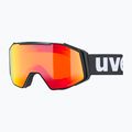 Lyžiarske okuliare UVEX Gravity FM black matt/mirror red orange clear