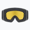 Detské lyžiarske okuliare UVEX Pwdr FM black matt/mirror green yellow clear 3