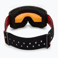 Detské lyžiarske okuliare UVEX Pwdr FM black matt/mirror red orange clear 3