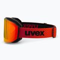 Lyžiarske okuliare UVEX Evidnt Attract + case black matt/mirror red orange clear 5