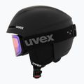Detská lyžiarska prilba UVEX Viti Set + lyžiarske okuliare Speedy Pro black matt/mirror green/yellow/clear 3