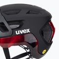 Cyklistická prilba UVEX React MIPS black/ruby red matt 8