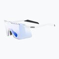 Slnečné okuliare UVEX Pace Stage Small V white matt/mirror blue