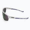 Slnečné okuliare UVEX Axos Set white matt/mirror purple/clear 5