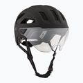 Cyklistická prilba UVEX Stride Visor black matt/litemirror silver
