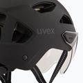 Cyklistická prilba UVEX Stride Visor black matt/litemirror silver 8