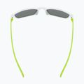 Detské slnečné okuliare UVEX Rookie Jr white lime m./mirror green 4