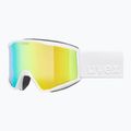 Lyžiarske okuliare UVEX Blast FM S2 white matt/mirror green
