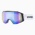 Lyžiarske okuliare UVEX Gravity FM S2 black matt/mirror blue