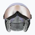 Detská lyžiarska prilba UVEX Rocket Visor Jr cool lavender abstract matt/mirror silver/laser gold 3