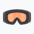 Detské lyžiarske okuliare UVEX Pwdr LG Jr black matt/orange/clear 3
