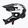 Detská cyklistická prilba UVEX React Fullface Jr black/white matt 3