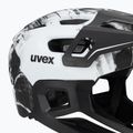 Detská cyklistická prilba UVEX React Fullface Jr black/white matt 7