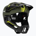 Detská cyklistická prilba UVEX React Fullface Jr dark olive matt