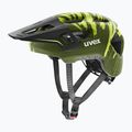 Detská cyklistická prilba UVEX React Fullface Jr dark olive matt 2